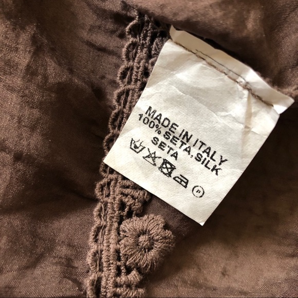 M Made In Italy 💯% Silk Tank Shift Dress - Picture 8 of 8